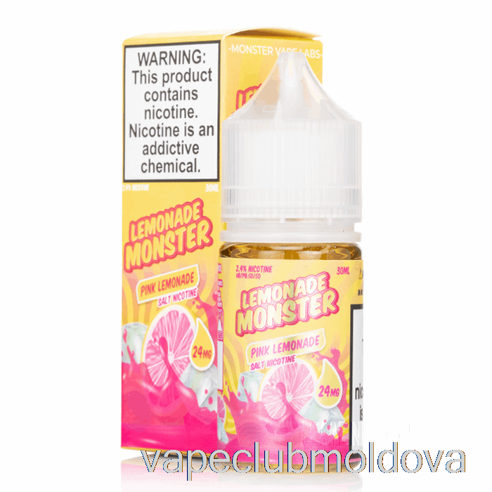 Kit Vape Pod Limonadă Roz - Săruri Monstru De Limonadă - 30ml 48mg